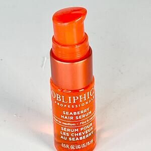 Obliphica Seaberry Leave-in Hair Serum Dry Hair Growth Travel .5 fl oz 15ml New